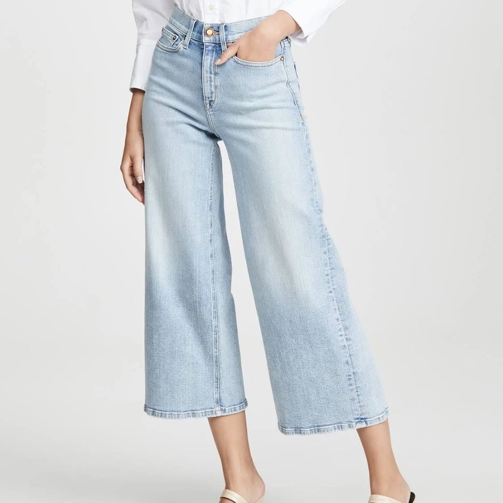 AYR "The Must" High Rise Wide Leg Denim Jeans